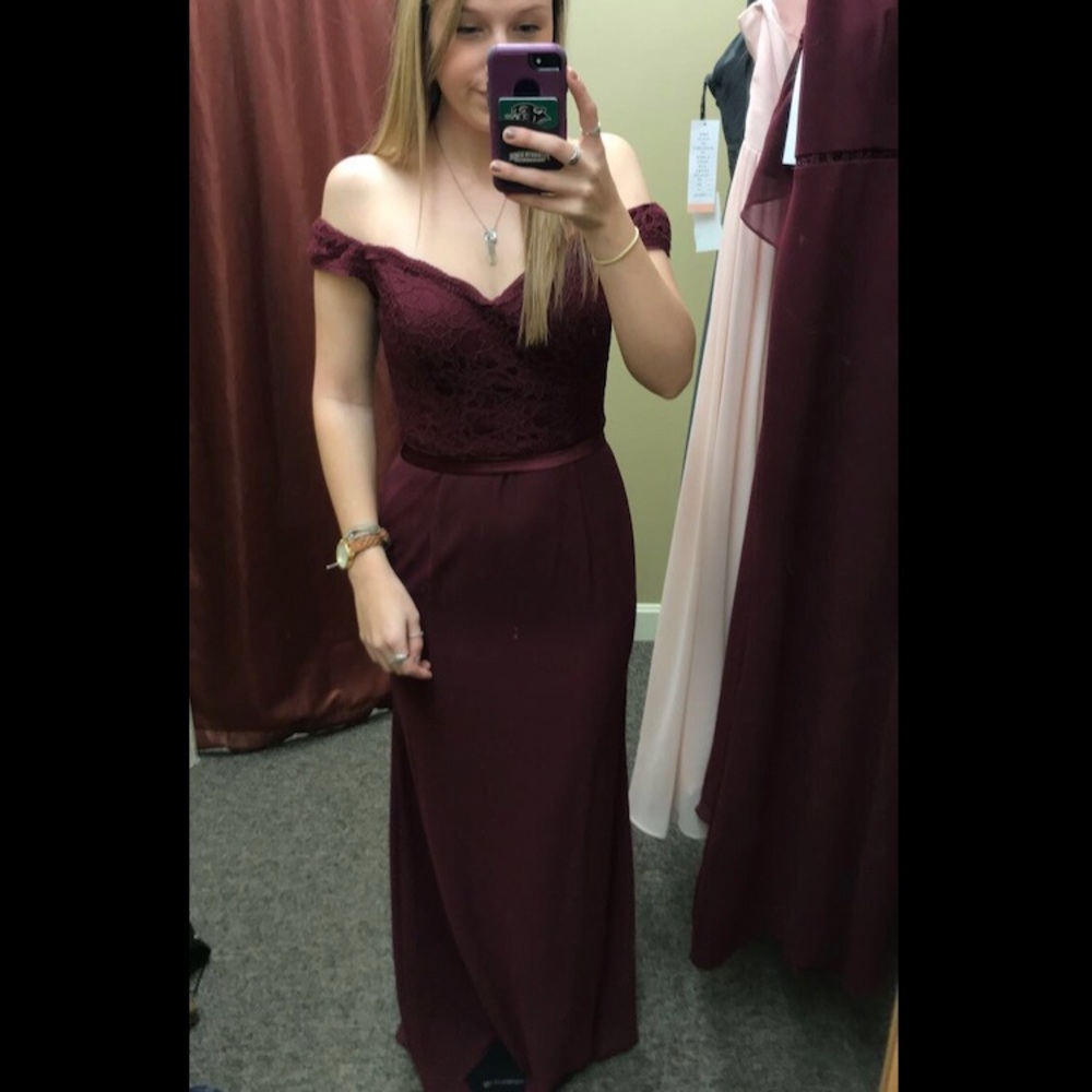 Maroon Bridesmaids, Prom, Event Dress